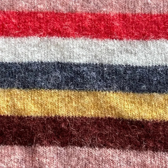 Madewell Striped Multicolored Sweater-oversized-size XXS - Picture 5 of 7